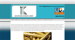 Desktop Screenshot of keystonescrew.com