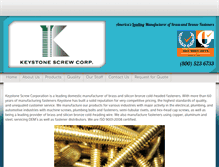 Tablet Screenshot of keystonescrew.com